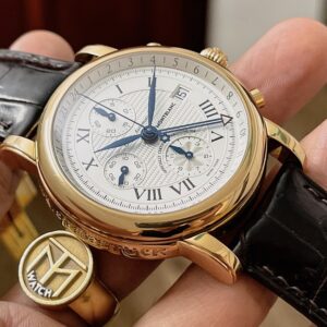 2 Montblanc 7074 18K Rose Gold Star GMT Chronograph 42mm