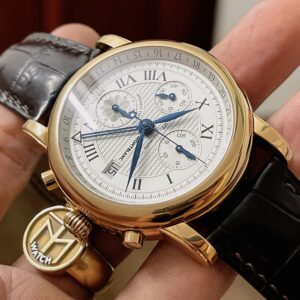 3 Montblanc 7074 18K Rose Gold Star GMT Chronograph 42mm