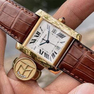 1 Cartier W5000156 Tank Francaise Large Automatic 18k Gold