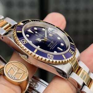 3 Rolex Submariner Blue Dial Steel Yellow Gold 16613