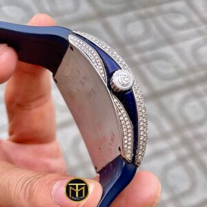 2 Franck Muller V41 SC DT Yachting Vanguard Navy Blue Pave
