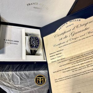 6 Franck Muller V41 SC DT Yachting Vanguard Navy Blue Pave