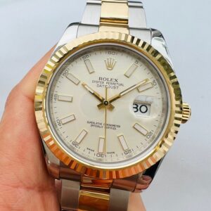 3 Rolex Date Just Oyster 116333 White Index Dial