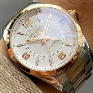1 Longines Conquest Classic GMT L2.799.5.76.7 18K Rose Gold