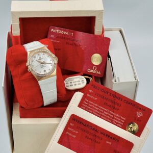 2 Omega Constellation 123.58.35.20.55.003 18k Rose Gold