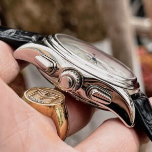 3 JeanRichard Bressel 1665 Chronograph 50112 Palladium