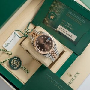 3 Rolex Datejust 1263310004 Everose Gold Chocolate Dial 41mm