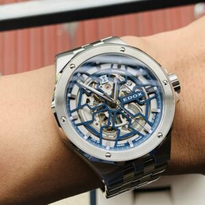 4 Edox Delfin Mecano 85303-3M-BUIGB Skeleton Automatic