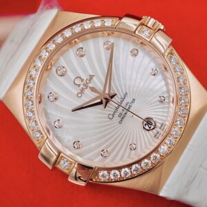 4 Omega Constellation 123.58.35.20.55.003 18k Rose Gold