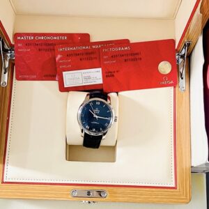 4 Omega DeVille Hour Vision Blue Dial 433.13.41.21.03.001