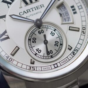 5 Cartier W7100015 Steel Silver Dial Mens 42mm Automatic Watch
