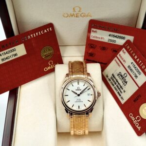 5 Omega DeVille 4154.20.00 Co-Axial Chronometer 18K Rose Gold