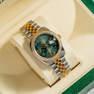 6 Rolex Datejust Green Floral Dial 116233 36mm