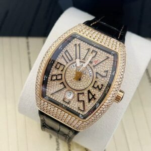 2 Franck Muller V 41 SC DT Rose Gold Full Diamonds