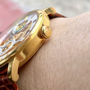 10 Orient Star FJ00-A0 Skelton Dial Gold Hand Winding