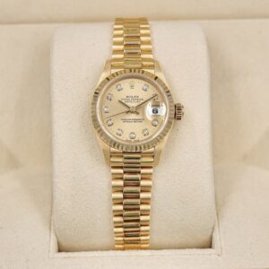 2 Rolex DateJust Lady 69178 18k Yellow Gold 26mm Automatic