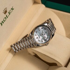 2 Rolex Day-Date 128239-0007 36mm 18K White Gold