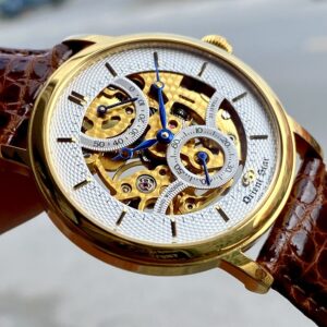 3 Orient Star FJ00-A0 Skelton Dial Gold Hand Winding