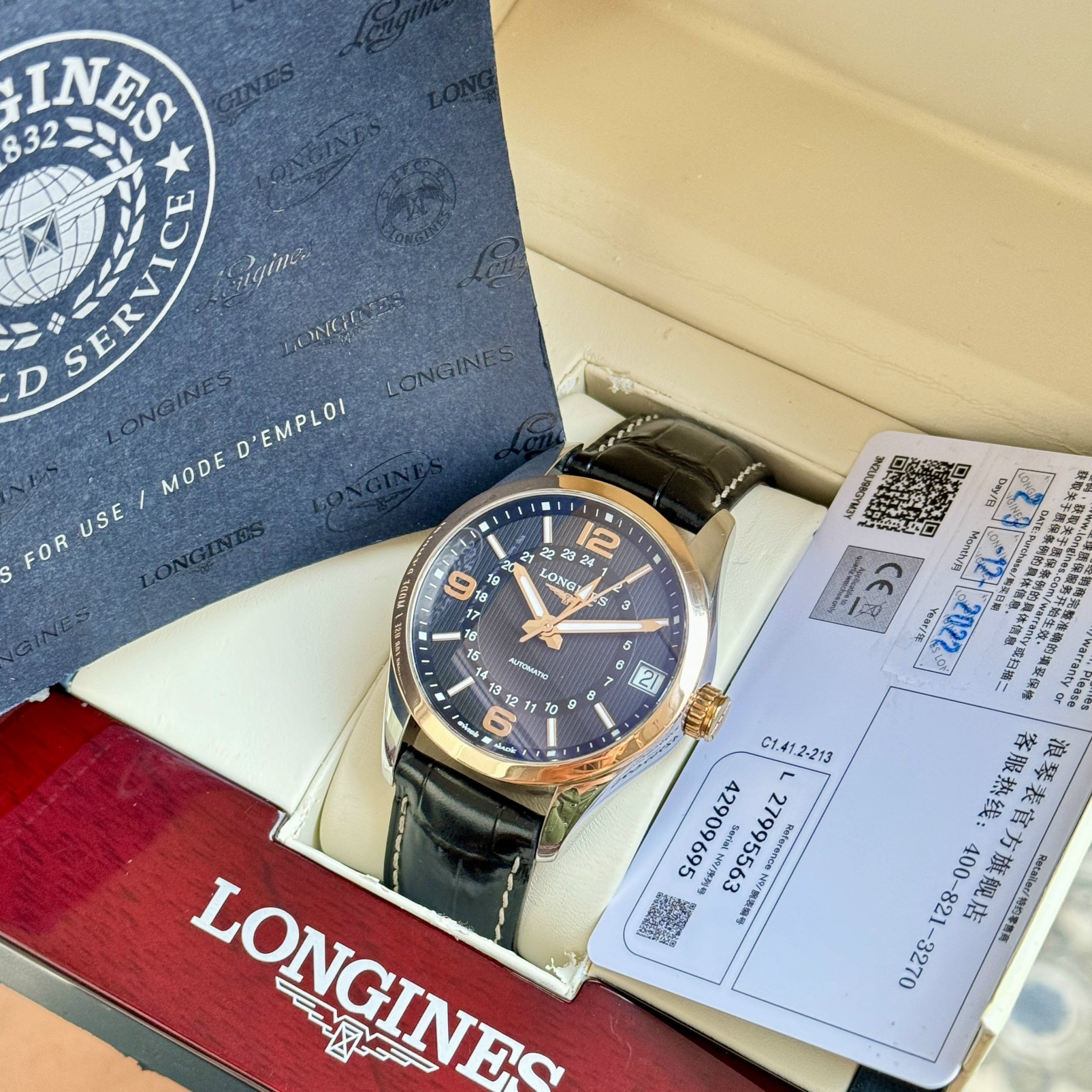 6 Longines Conquest Classic L2.799.5.56.3 Rose Gold 18k 6 Longines Conquest Classic L2.799.5.56.3 Rose Gold 18k