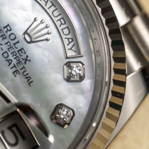 6 Rolex Day-Date 128239-0007 36mm 18K White Gold