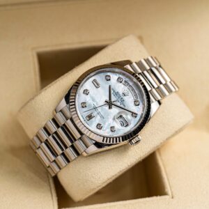 7 Rolex Day-Date 128239-0007 36mm 18K White Gold