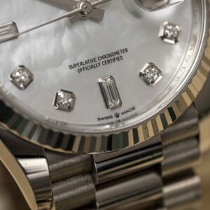 9 Rolex Day-Date 128239-0007 36mm 18K White Gold