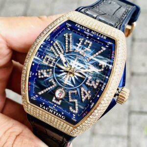 3 Franck Muller Yatching Blue V41 SC DT 18k Rose Gold Diamond
