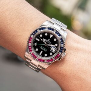 3 Rolex Steel GMT-Master II 116710LN 40mm Oyster Bracelet