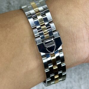 4 Tudor Glamour M55003-0004 Demi 18K Gold Automatic
