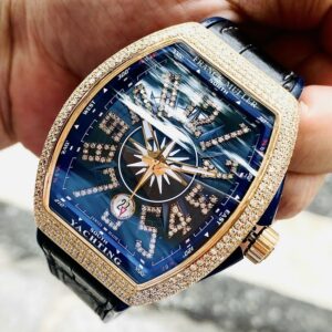 5 Franck Muller Yatching Blue V41 SC DT 18k Rose Gold Diamond