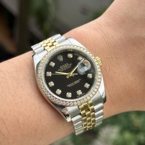 5 Rolex Datejust 116243 Black Dial Diamond Benzel