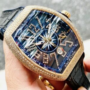 6 Franck Muller Yatching Blue V41 SC DT 18k Rose Gold Diamond