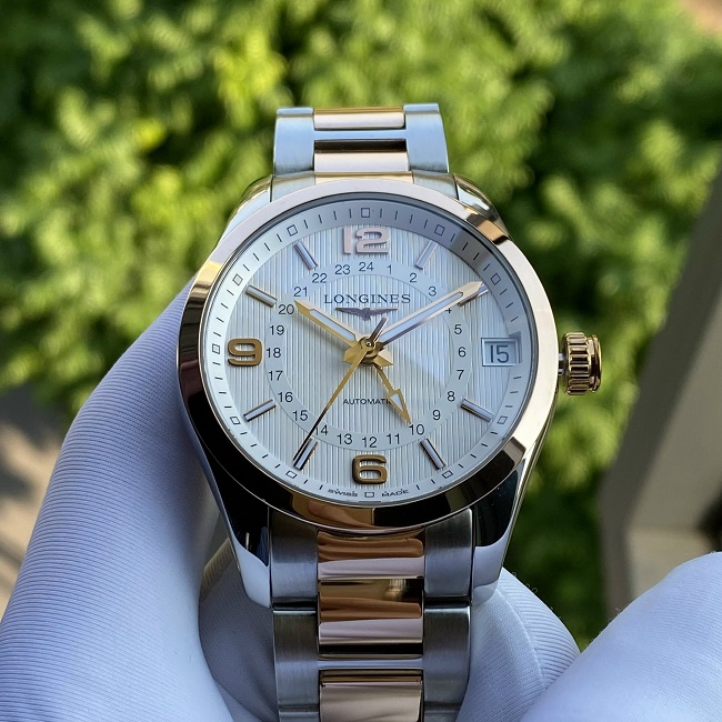 6 Longines Conquest Classic GMT 18K Gold Benzel L2.799.5.76.7 6 Longines Conquest Classic GMT 18K Gold Benzel L2.799.5.76.7