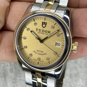 6 Tudor Glamour M55003-0004 Demi 18K Gold Automatic