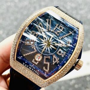 7 Franck Muller Yatching Blue V41 SC DT 18k Rose Gold Diamond
