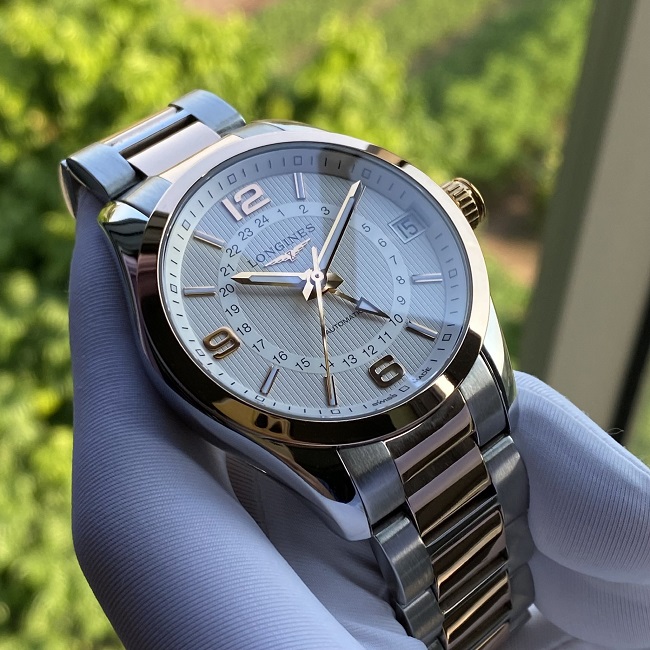 7 Longines Conquest Classic GMT 18K Gold Benzel L2.799.5.76.7 7 Longines Conquest Classic GMT 18K Gold Benzel L2.799.5.76.7