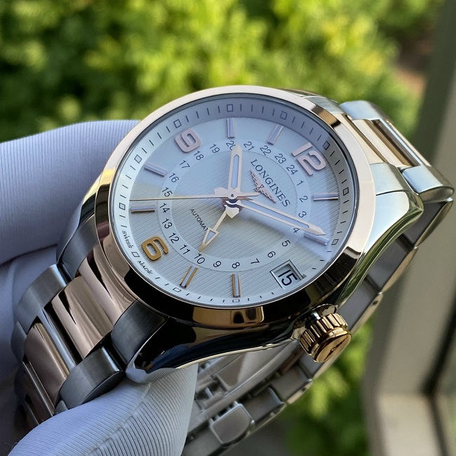 8 Longines Conquest Classic GMT 18K Gold Benzel L2.799.5.76.7 8 Longines Conquest Classic GMT 18K Gold Benzel L2.799.5.76.7