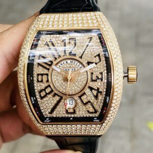 1 Franck Muller V41 SCDT Rose Gold Full Diamond