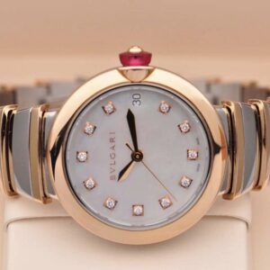2 Bvlgari Lvcea 102198 LU33WSPGSPGD11 Watch 33mm