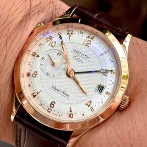 4 Zenith Class Elite Dual Time 18112568202C490 39mm