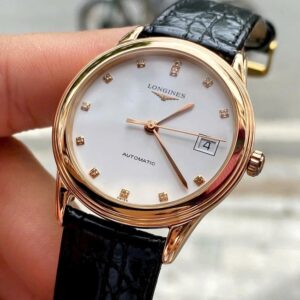 6 Longines Flagship 18K Diamond L4.774.8.27.2 Automatic