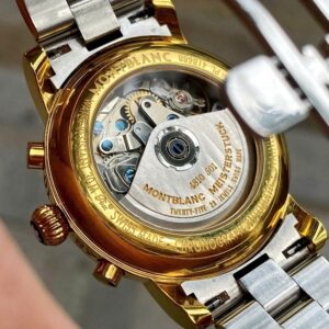 3 Montblanc Meisterstuck 7016 Gold Plated Chronograph Automatic