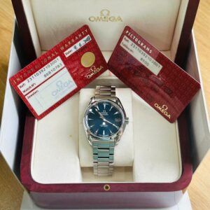4 Omega Aqua Terra Co-Axial Blue 39mm 231.10.39.21.03.001