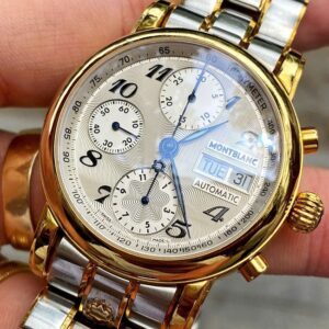 5 Montblanc Meisterstuck 7016 Gold Plated Chronograph Automatic
