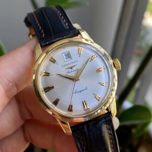 6 Longines Conquest Heritage L1.611.6.72.4 18K Gold