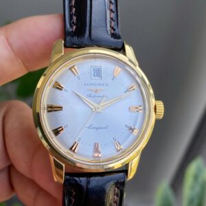 7 Longines Conquest Heritage L1.611.6.72.4 18K Gold