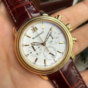 1 Blancpain Leman Chronograph Yellow Gold 2185-1418-53