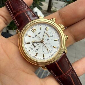 2 Blancpain Leman Chronograph Yellow Gold 2185-1418-53