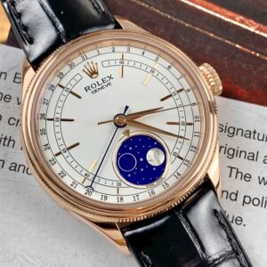 6 Rolex Cellini Moonphase 50535-0002 18k Rose Gold