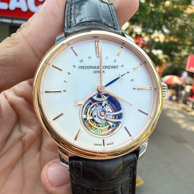 1 Frederique Constant Tourbillon FC980V4SZ9 Bezel 18k 1 Frederique Constant Tourbillon FC980V4SZ9 Bezel 18k